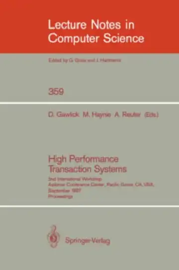 Cover of High Performance Transaction Systems