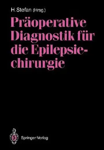 Cover of Präoperative Diagnostik Für Die Epilepsiechirurgie