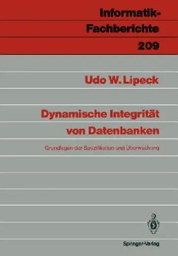 Cover of Dynamische Integrität Von Datenbanken