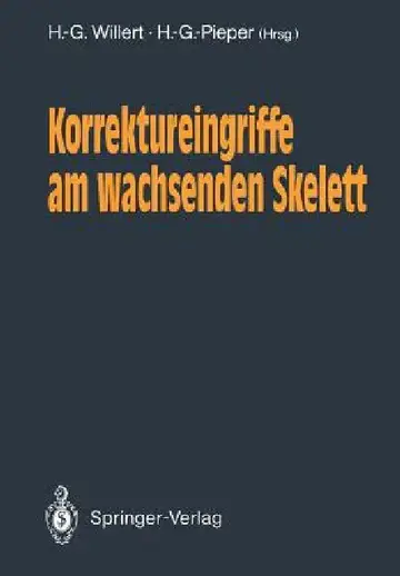 Cover of Korrektureingriffe Am Wachsenden Skelett