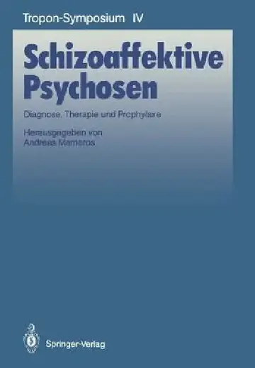 Cover of Schizoaffektive Psychosen