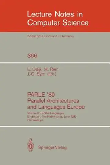 Cover of Parle '89 - Parallel Architectures and Languages Europe
