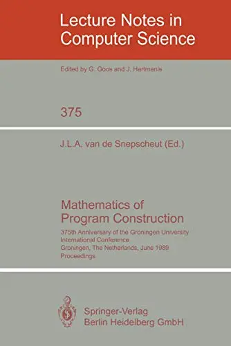 Cover of Mathematics of Program Construction