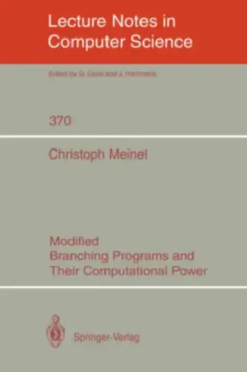 Cover of Modified Branching Programs and Their Computational Power