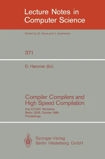 Cover of Compiler Compilers and High Speed Compilation