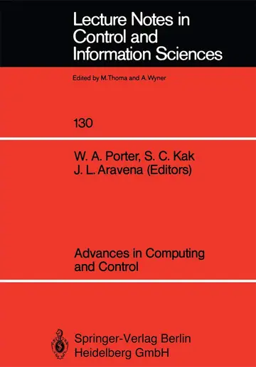 Cover of Advances in Computing and Control