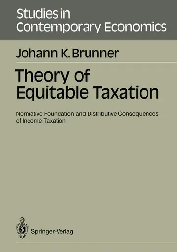 Cover of Theory of Equitable Taxation