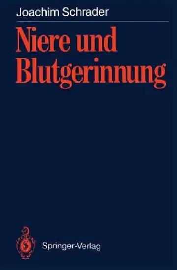 Cover of Niere Und Blutgerinnung