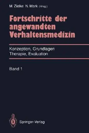 Cover of Fortschritte Der Angewandten Verhaltensmedizin