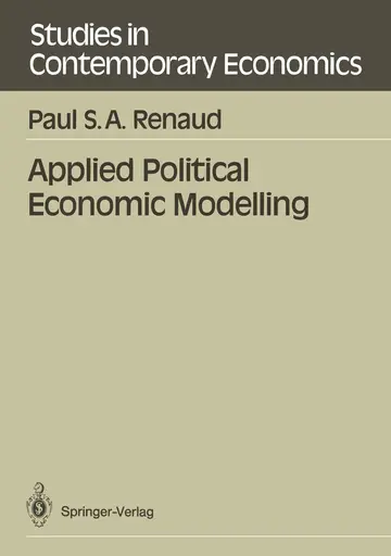 Cover of Applied Political Economic Modelling