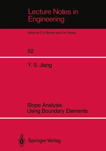 Cover of Slope Analysis Using Boundary Elements