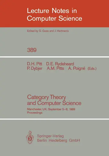 Cover of Category Theory and Computer Science