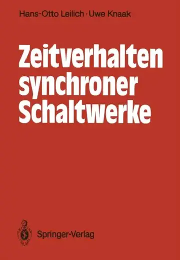 Cover of Zeitverhalten Synchroner Schaltwerke