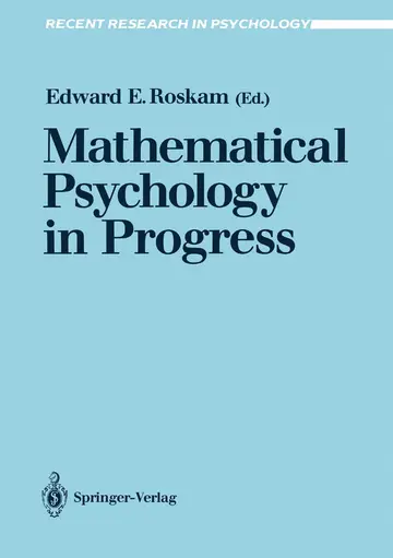 Cover of Mathematical Psychology in Progress