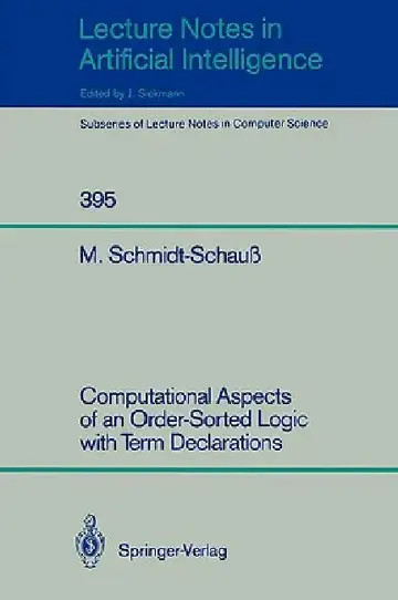 Cover of Computational Aspects of an Order-Sorted Logic with Term Declarations