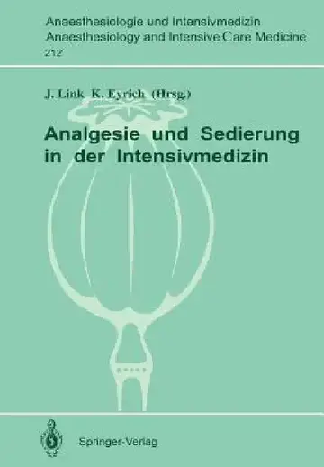 Cover of Analgesie Und Sedierung in Der Intensivmedizin