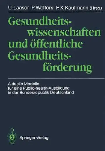 Cover of Gesundheitswissenschaften Und Öffentliche Gesundheitsförderung
