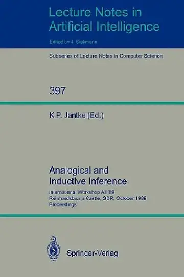 Cover of Analogical and Inductive Inference