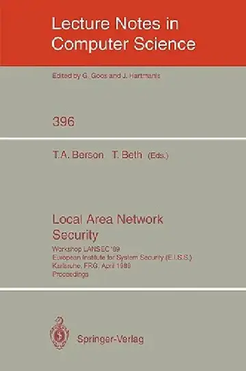 Cover of Local Area Network Security