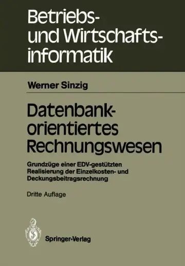 Cover of Datenbankorientiertes Rechnungswesen