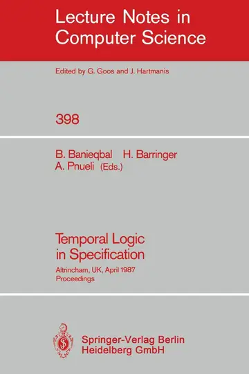 Cover of Temporal Logic in Specification