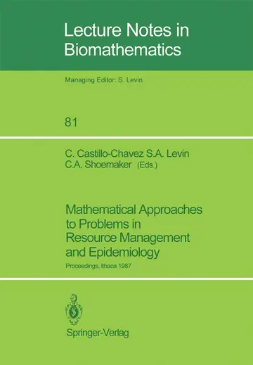 Cover of Mathematical Approaches to Problems in Resource Management and Epidemiology