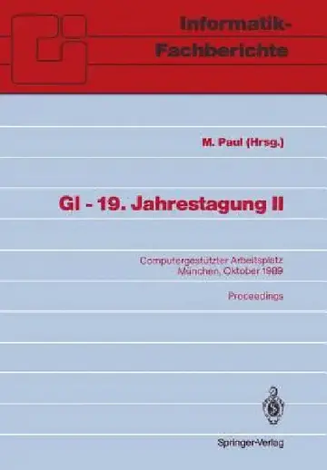 Cover of GI -- 19. Jahrestagung II
