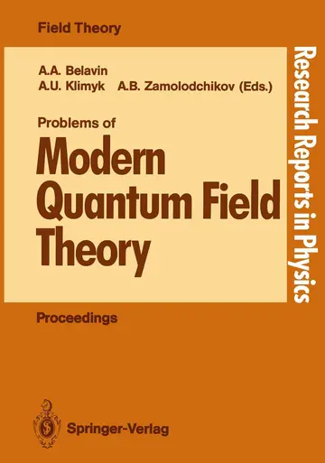 Cover of Problems of Modern Quantum Field Theory