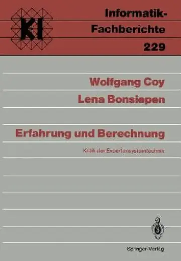 Cover of Erfahrung Und Berechnung