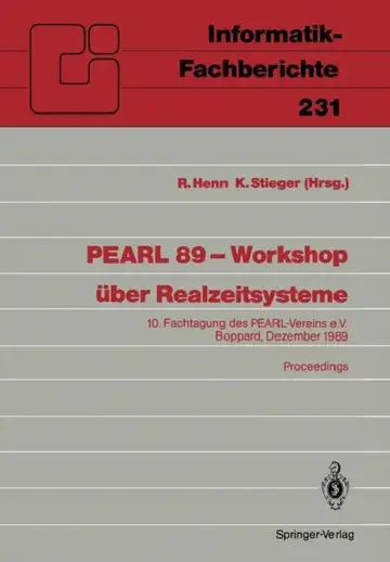 Cover of Pearl 89 -- Workshop Über Realzeitsysteme