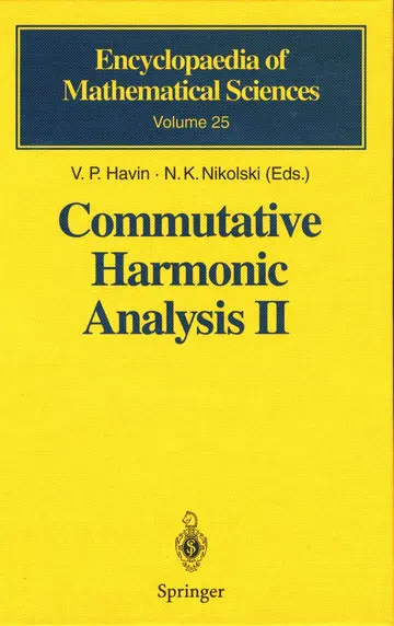 Cover of Commutative Harmonic Analysis II