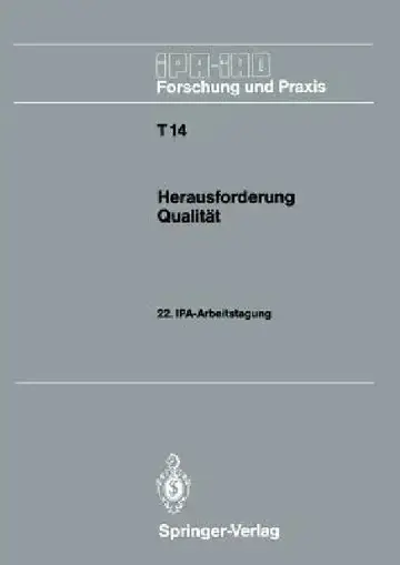 Cover of Herausforderung Qualität