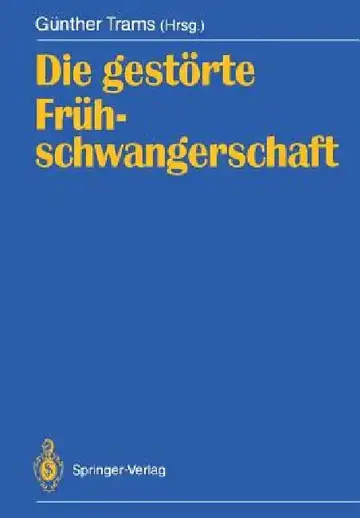 Cover of Die Gestörte Frühschwangerschaft