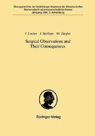 Cover of Surgical Observations and Their Consequences