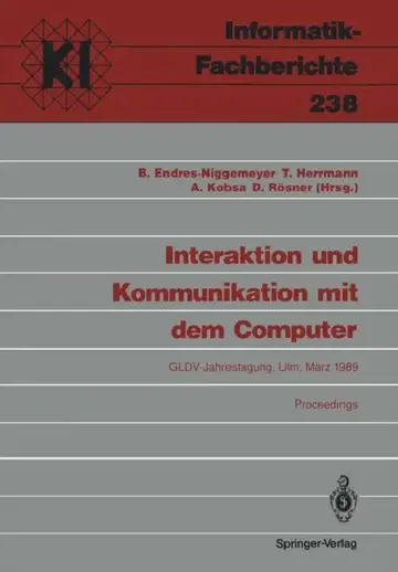 Cover of Interaktion Und Kommunikation Mit Dem Computer