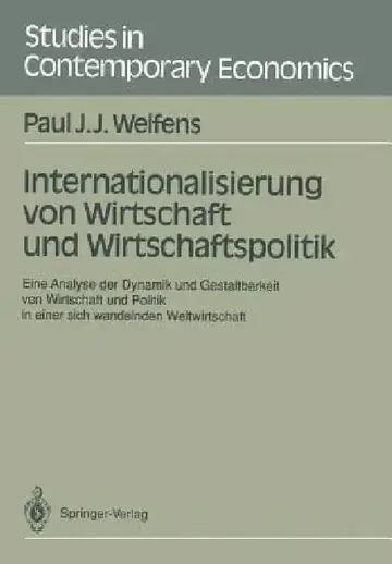 Cover of Internationalisierung Von Wirtschaft Und Wirtschaftspolitik