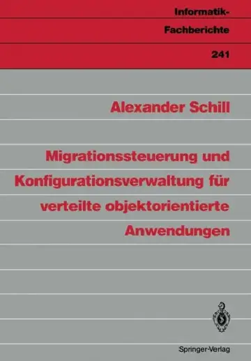 Cover of Migrationssteuerung Und Konfigurationsverwaltung Für Verteilte Objektorientierte Anwendungen