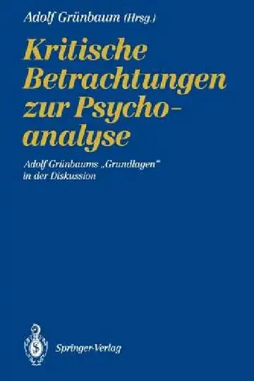Cover of Kritische Betrachtungen Zur Psychoanalyse