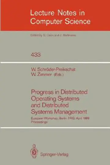 Cover of Progress in Distributed Operating Systems and Distributed Systems Management