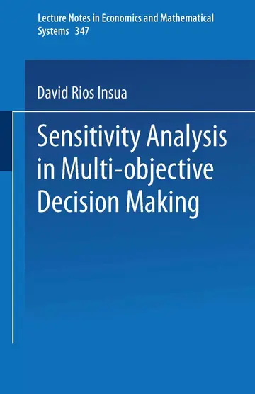 Cover of Sensitivity Analysis in Multi-objective Decision Making