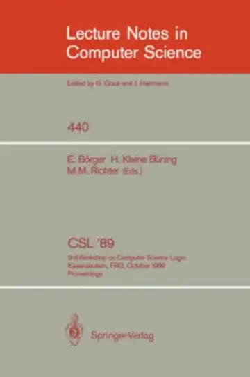 Cover of CSL '89