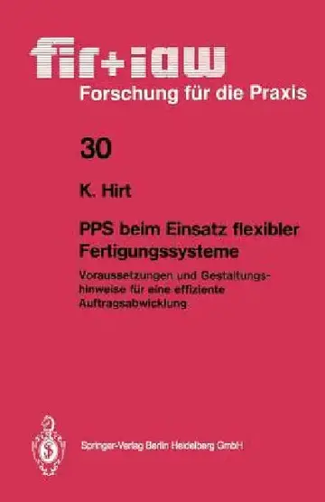 Cover of Pps Beim Einsatz Flexibler Fertigungssysteme