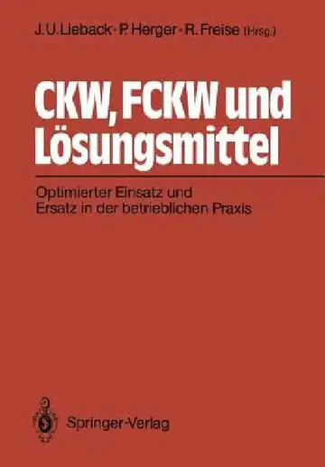 Cover of Ckw, Fckw Und Lösungsmittel