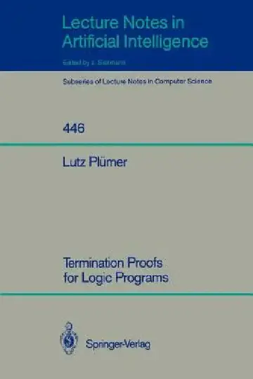Cover of Termination Proofs for Logic Programs
