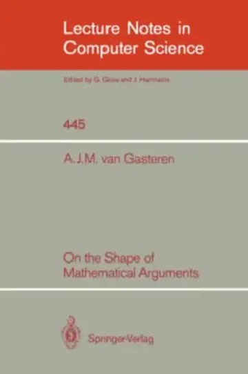 Cover of On the Shape of Mathematical Arguments