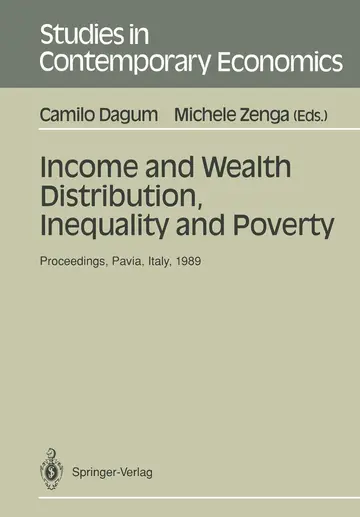 Cover of Income and Wealth Distribution, Inequality and Poverty