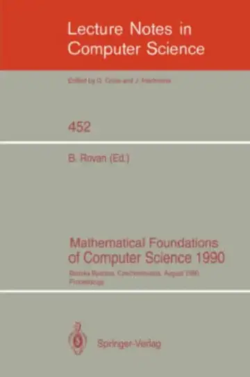 Cover of Mathematical Foundations of Computer Science 1990