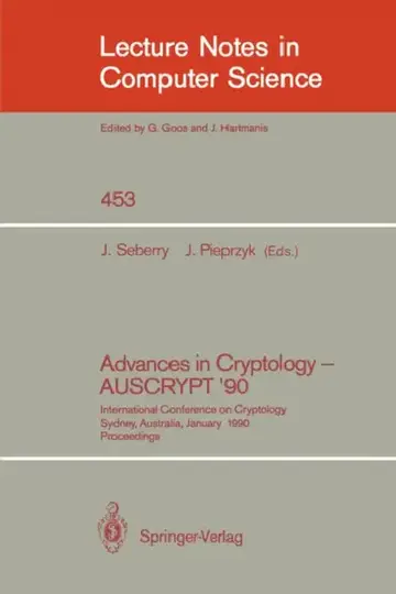 Cover of Advances in Cryptology - Auscrypt '90