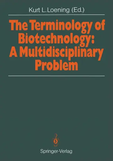 Cover of The Terminology of Biotechnology