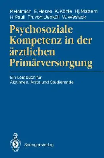 Cover of Psychosoziale Kompetenz in Der Ärztlichen Primärversorgung